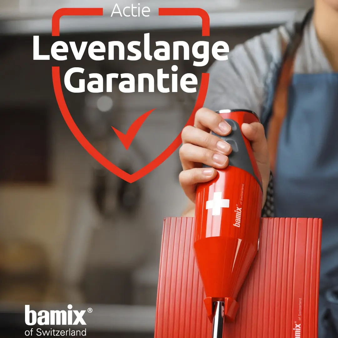 Bamix Swissline met levenslange garantie actie